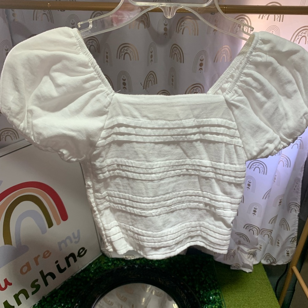 btween White Puff Sleeve Blouse